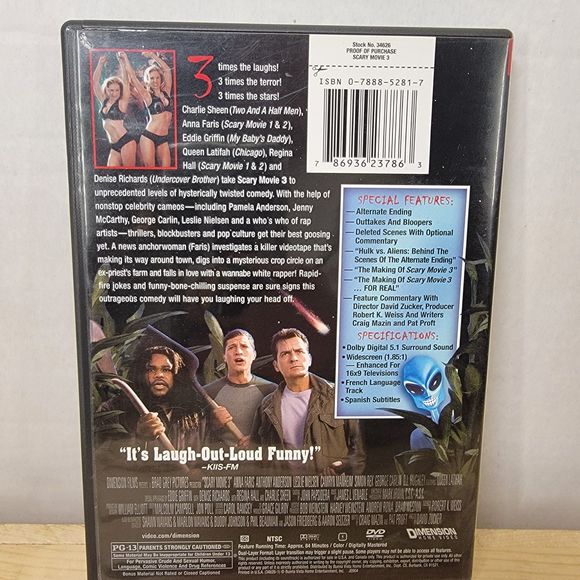 DVD Scary Movie 3 w/ insert - Picture 4 of 4